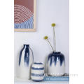 Blue Printing Ceramics Vase